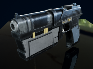 Pistol 3D 3D Model