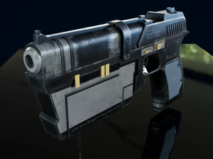 पिस्तौल 3डी 3D मॉडल