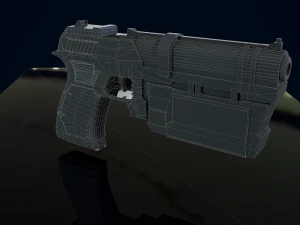 पिस्तौल 3डी 3D मॉडल