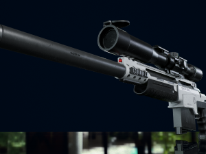 3D Sniper Rifle model Modello 3D