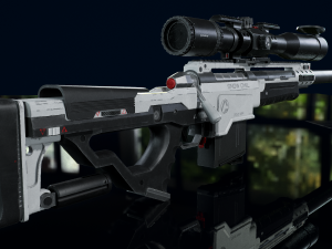 3D Sniper Rifle model Modello 3D