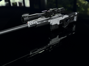 3D Sniper Rifle model Modello 3D