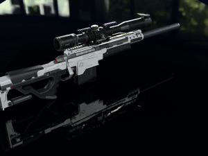 3D Sniper Rifle model Modello 3D