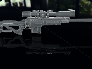 3D Sniper Rifle model Modello 3D