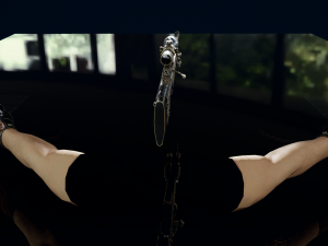 AWP Sliver Pistol with Arms 3D 3D Model