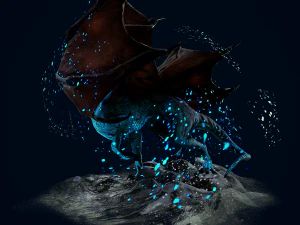 Mountain Spirit Dragon model 3D Model