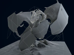 Mountain Spirit Dragon model 3D Model