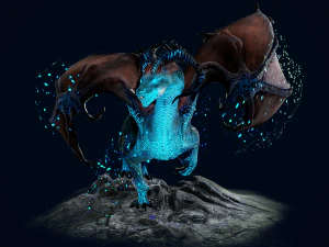 Mountain Spirit Dragon model 3D Model