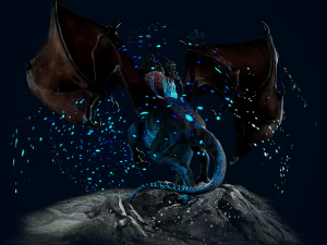 Mountain Spirit Dragon model 3D Model