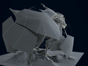 Mountain Spirit Dragon model 3D Model