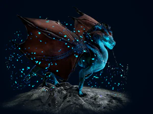 Mountain Spirit Dragon model 3D Model