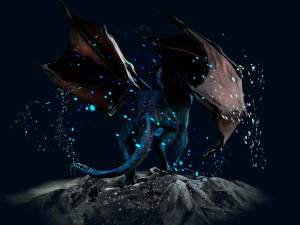 Mountain Spirit Dragon model 3D Model