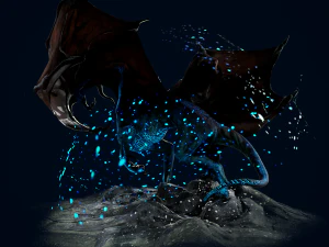 Mountain Spirit Dragon model 3D Model