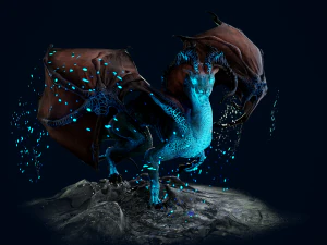 Mountain Spirit Dragon model 3D Model