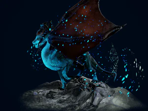 Mountain Spirit Dragon model 3D Model