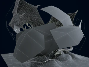 Mountain Spirit Dragon model 3D Model