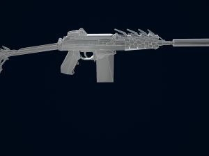 Pistol 9A-91 3D Модель