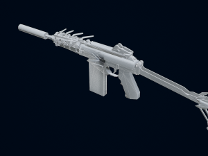 Pistol 9A-91 3D Модель