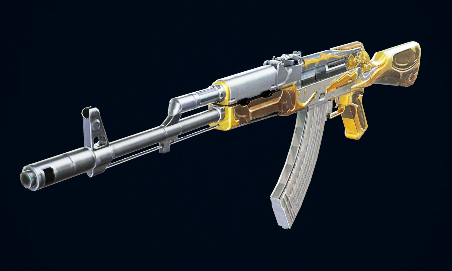 Pistol AK74 3D Model .c4d .max .obj .3ds .fbx .stl .blend