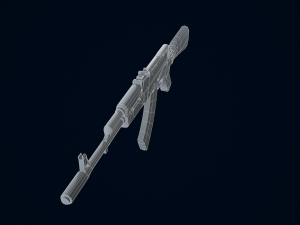 Pistol AK74 3D Model