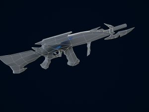 Shotgun AK-12 3D 3D मॉडल