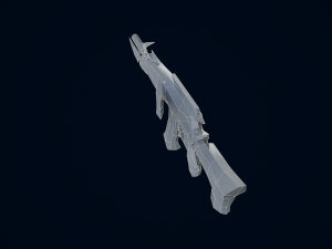 Shotgun AK-12 3D 3D मॉडल