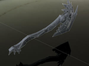 3D Axe Battle model Modello 3D