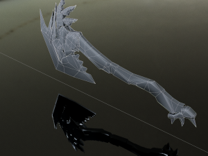 3D Axe Battle model Modello 3D