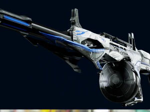 Pistolet AA12 Model 3D