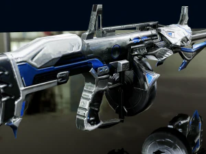 Pistolet AA12 Model 3D