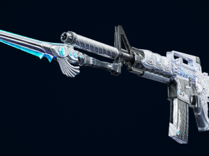 3D Super Submachine M4A1 model Modelo 3D