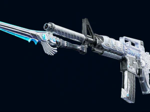 3D Super Submachine M4A1 model 3D Model