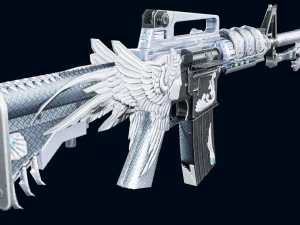 3D Super Submachine M4A1 model 3D Model