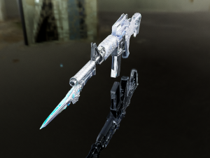 3D Super Submachine M4A1 model Modelo 3D