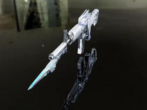 3D Super Submachine M4A1 model 3D Model