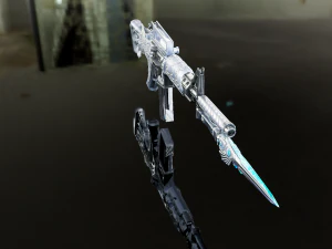 3D Super Submachine M4A1 model 3D Model
