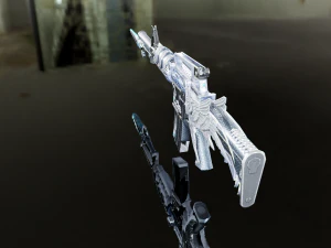 3D Super Submachine M4A1 model 3D Model
