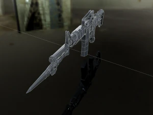 3D Super Submachine M4A1 model 3D Model