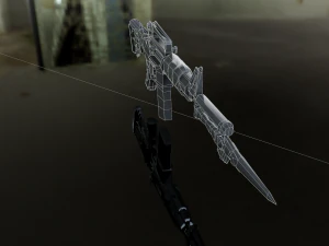 3D Super Submachine M4A1 model 3D Model