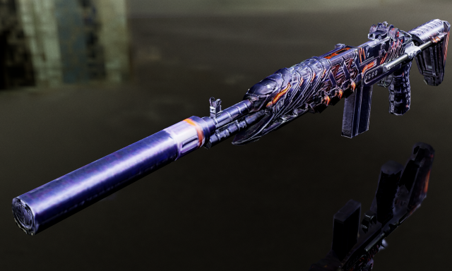 3D Submachine M14EBR 3D Model .c4d .max .obj .3ds .fbx .stl .blend 