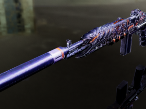 3D Submachine M14EBR 3D Model