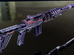 3D Submachine M14EBR 3D Model