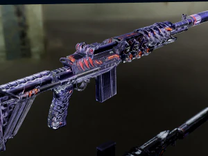 3D Submachine M14EBR 3D Model