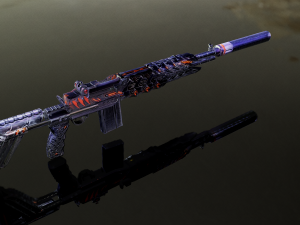 3D Submachine M14EBR 3D Model