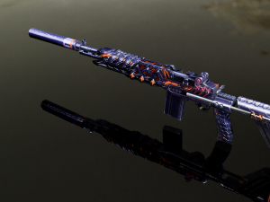 3D Submachine M14EBR 3D Model