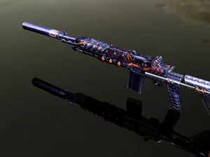 3D Submachine M14EBR 3D Model