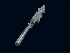 3D Submachine M14EBR 3D Model