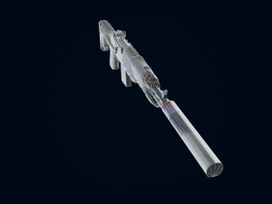3D Submachine M14EBR 3D Model