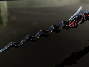 3D Keris Sword 3D Model