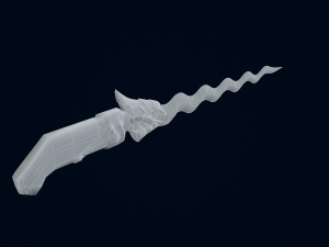 3D Keris Sword 3Dモデル
